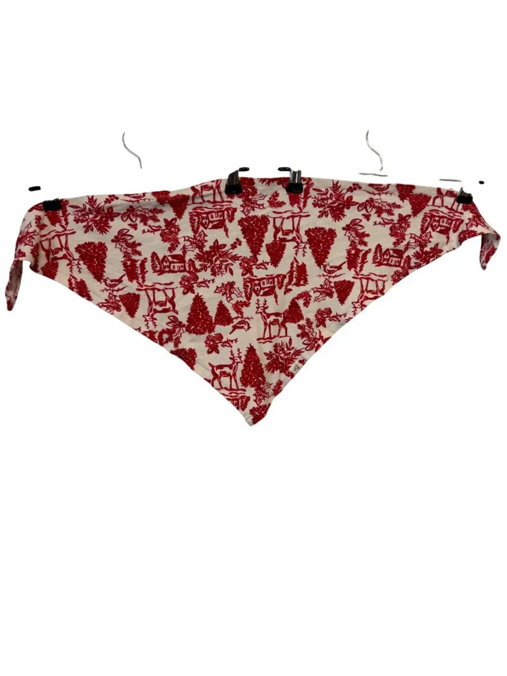 Burts Bees Baby Christmas Dog Bandana Red White